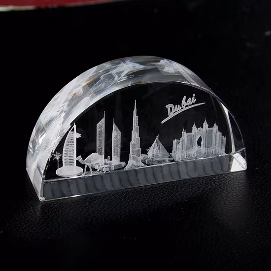Crystal Burj-Al-Arab Building Model for Crystal Souvenir