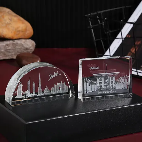 Crystal Burj-Al-Arab Building Model for Crystal Souvenir