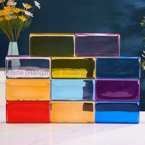 Bloque de cristal crudo hecho a medida de fábrica para decoración de edificios
